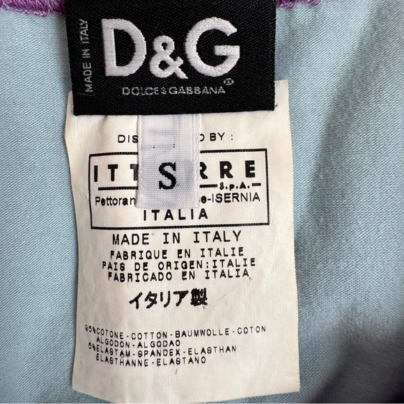 Authentic light blue dolce&gabbana D&G graphic tshirt - Picture 6 of 7
